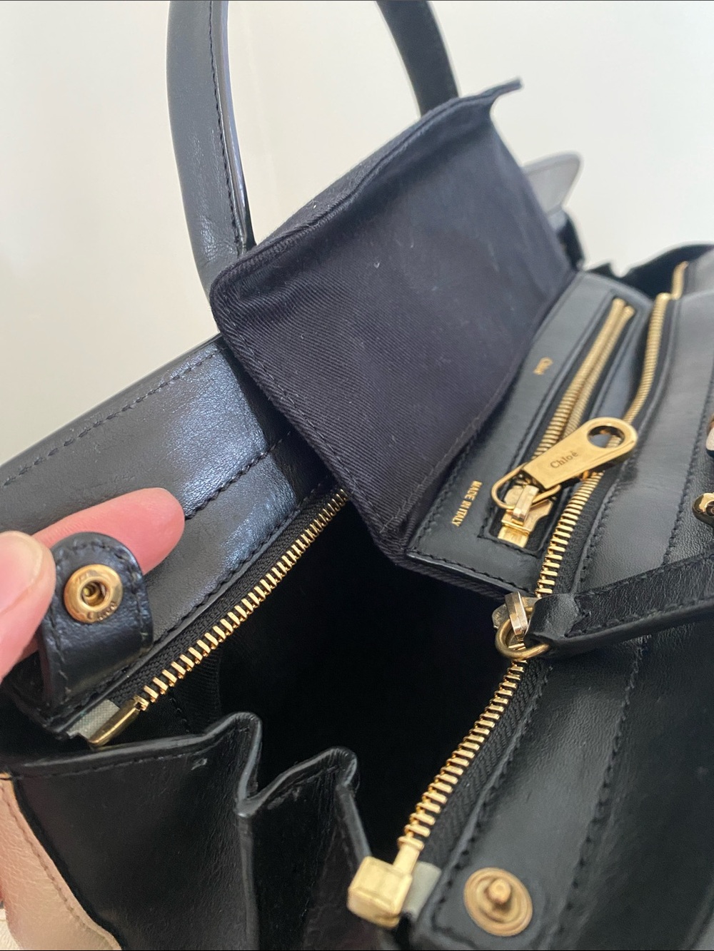 Chloe Alice Two Tone Satchel - Picture 11 of 17